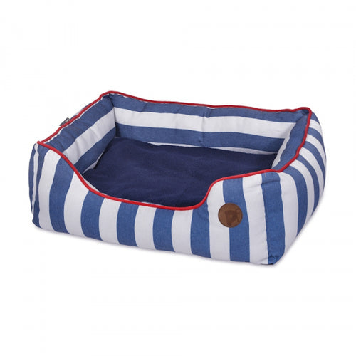 Petface Nautical Stripe Square Bed (3 Sizes)