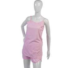 Load image into Gallery viewer, Ladies Combed Cotton Polka Dot Shortie Pyjamas S - XL (Aqua or Pink)