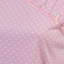 Load image into Gallery viewer, Ladies Combed Cotton Polka Dot Shortie Pyjamas S - XL (Aqua or Pink)