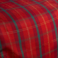 Load image into Gallery viewer, Tartan Check Red & Gold Woven Tablecloth (7 Sizes)