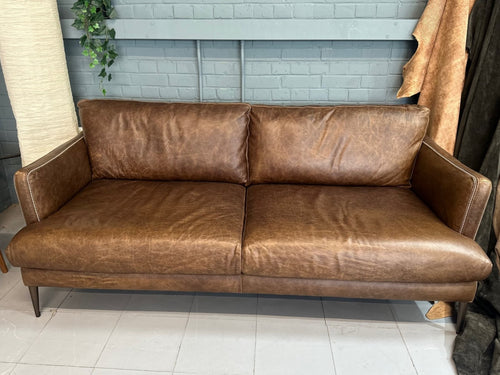 Ex Display Leather Rimini Sofa