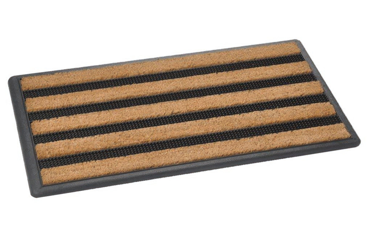 Rockall Coir Ridges & Rubber Scraper Pins Mat 75cm x 45cm (2 Colours