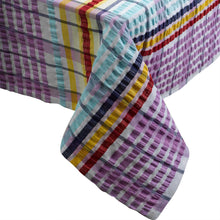 Load image into Gallery viewer, Seersucker 100% Cotton Bright Tablecloths (Various Colours & Sizes)