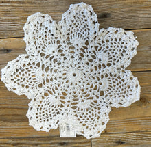 Load image into Gallery viewer, White Snowflake Crochet Doilies - Pack of 6 (10")