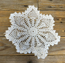 Load image into Gallery viewer, White Snowflake Crochet Doilies - Pack of 6 (10")