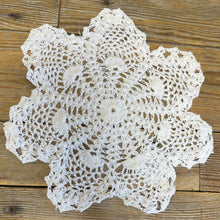 Load image into Gallery viewer, White Snowflake Crochet Doilies - Pack of 6 (10")
