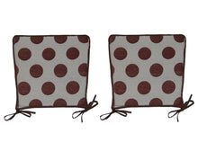 Load image into Gallery viewer, Set of Polka Dot Square Seat Pads 14.5" x 14.5" (2 Colours)