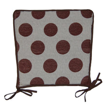 Load image into Gallery viewer, Polka Dot Square Seat Pads 14.5" x 14.5" (3 Colours)