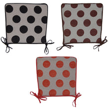 Load image into Gallery viewer, Polka Dot Square Seat Pads 14.5" x 14.5" (3 Colours)