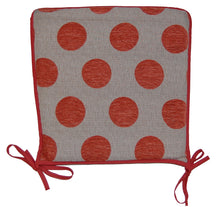 Load image into Gallery viewer, Polka Dot Square Seat Pads 14.5" x 14.5" (3 Colours)
