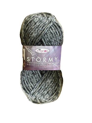 King Cole Big Value Stormy Super Chunky Yarn (Blizzard 4102)