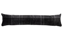 Load image into Gallery viewer, Silver Grey Check Velvet Draught Excluder (4 Sizes)
