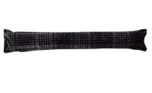 Load image into Gallery viewer, Silver Grey Check Velvet Draught Excluder (4 Sizes)