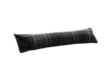 Load image into Gallery viewer, Silver Grey Check Velvet Draught Excluder (4 Sizes)