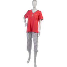 Load image into Gallery viewer, Ladies 100% Cotton 'Summer' Polka Dot Pyjamas S - L (Blue or Pink)
