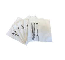Load image into Gallery viewer, Seafood Themed Linen Napkins 17” x 17” (Pack of 10)