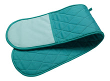 Load image into Gallery viewer, Plain Quilted Cotton Double Oven Glove with Contrast Hand (6 Colours)