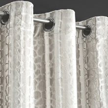 Load image into Gallery viewer, Crushed Velvet Embossed Eyelet Door Curtain (4 Colours)