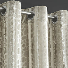 Load image into Gallery viewer, Crushed Velvet Embossed Eyelet Door Curtain (4 Colours)