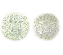Load image into Gallery viewer, Pack of 4 Crochet Lace Round Doilies (White)