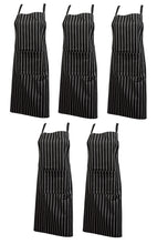 Load image into Gallery viewer, 100% Cotton Woven Stripe Butchers Apron with Pocket (Various Colours)