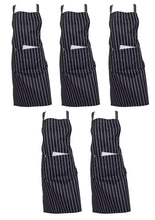 Load image into Gallery viewer, 100% Cotton Woven Stripe Butchers Apron with Pocket (Various Colours)