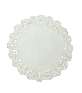 Floral Embroidered Placemat 18" (Cream)
