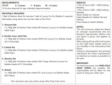 Load image into Gallery viewer, King Cole Aran Knitting Pattern - Childrens Hats (5100)