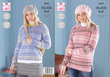 Load image into Gallery viewer, King Cole Double Knitting Pattern - Ladies Sweater & Tunic (5653)