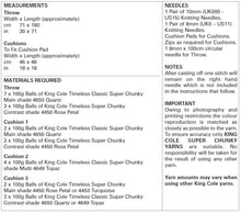 Load image into Gallery viewer, King Cole Super Chunky Knitting Pattern - Throw & Cushion Covers (5670)
