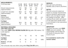 Load image into Gallery viewer, King Cole Double Knit Knitting Pattern - Ladies Sweater & Cardigan (5953)