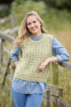 Load image into Gallery viewer, King Cole Double Knitting Pattern - Womens Waistcoat & Button Up Tank Top (6100)