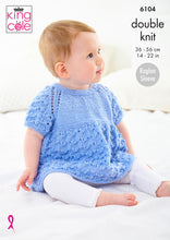 Load image into Gallery viewer, King Cole Double Knit Knitting Pattern 6104 - Raglan Jacket, Top, Cardigan & Hat