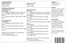 Load image into Gallery viewer, King Cole Double Knit Knitting Pattern - Guinea Pigs (9156)
