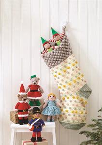 King Cole Christmas Crochet Book 8 – Stocking, Christmas Character Toys