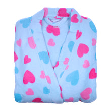 Load image into Gallery viewer, https://images.esellerpro.com/2278/I/936/38/HC05301-slenderella-fleece-hearts-robe-aqua.jpg