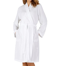 Load image into Gallery viewer, https://images.esellerpro.com/2278/I/191/849/HC3300-slenderella-ladies-womens-waffle-robe-dressing-gown-white.jpg
