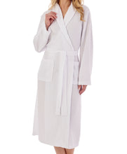 Load image into Gallery viewer, https://images.esellerpro.com/2278/I/191/934/HC3301-slenderella-ladies-waffle-robe-white.jpg
