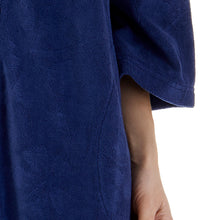Load image into Gallery viewer, https://images.esellerpro.com/2278/I/177/211/HC3306-slenderella-ladies-womens-floral-embossed-zip-robe-navy-close-up-2.jpg