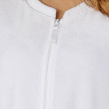 Load image into Gallery viewer, https://images.esellerpro.com/2278/I/177/211/HC3306-slenderella-ladies-womens-floral-embossed-zip-robe-white-close-up-1.jpg