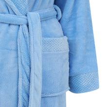 Load image into Gallery viewer, https://images.esellerpro.com/2278/I/182/714/HC4302-slenderella-ladies-shawl-collar-robe-dressing-gown-house-coat-blue-close-up-2.jpg