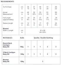 Load image into Gallery viewer, James Brett Double Knitting Pattern - Baby Cardigans & Blanket (JB515)