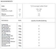 Load image into Gallery viewer, James Brett Double Knitting Pattern - Ladies Hat Scarf & Gloves (JB520)