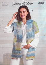 Load image into Gallery viewer, James Brett Chunky Knitting Pattern - Ladies Jacket (JB698)