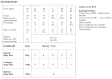 Load image into Gallery viewer, James Brett Aran Knitting Pattern - Baby Sweater Cardigan & Blanket (JB783)