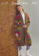 Load image into Gallery viewer, James Brett Double Knit Knitting Pattern - Ladies Cardigan (JB848)