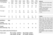 Load image into Gallery viewer, King Cole 4 Ply Knitting Pattern  3755 Cardigans & Sweaters