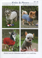 Load image into Gallery viewer, Knits &amp; Pieces Double Knitting Pattern - Dog Knitted Coats (KP-06)