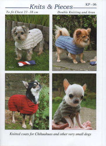 Knits & Pieces Double Knitting Pattern - Dog Knitted Coats (KP-06)