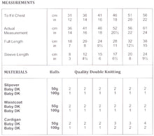 Load image into Gallery viewer, UKHKA 178 Double Knitting Pattern - Cardigan Waistcoat & Slipover